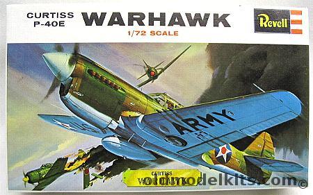 Revell 1/72 Curtiss P-40E Warhawk, H623-70 plastic model kit